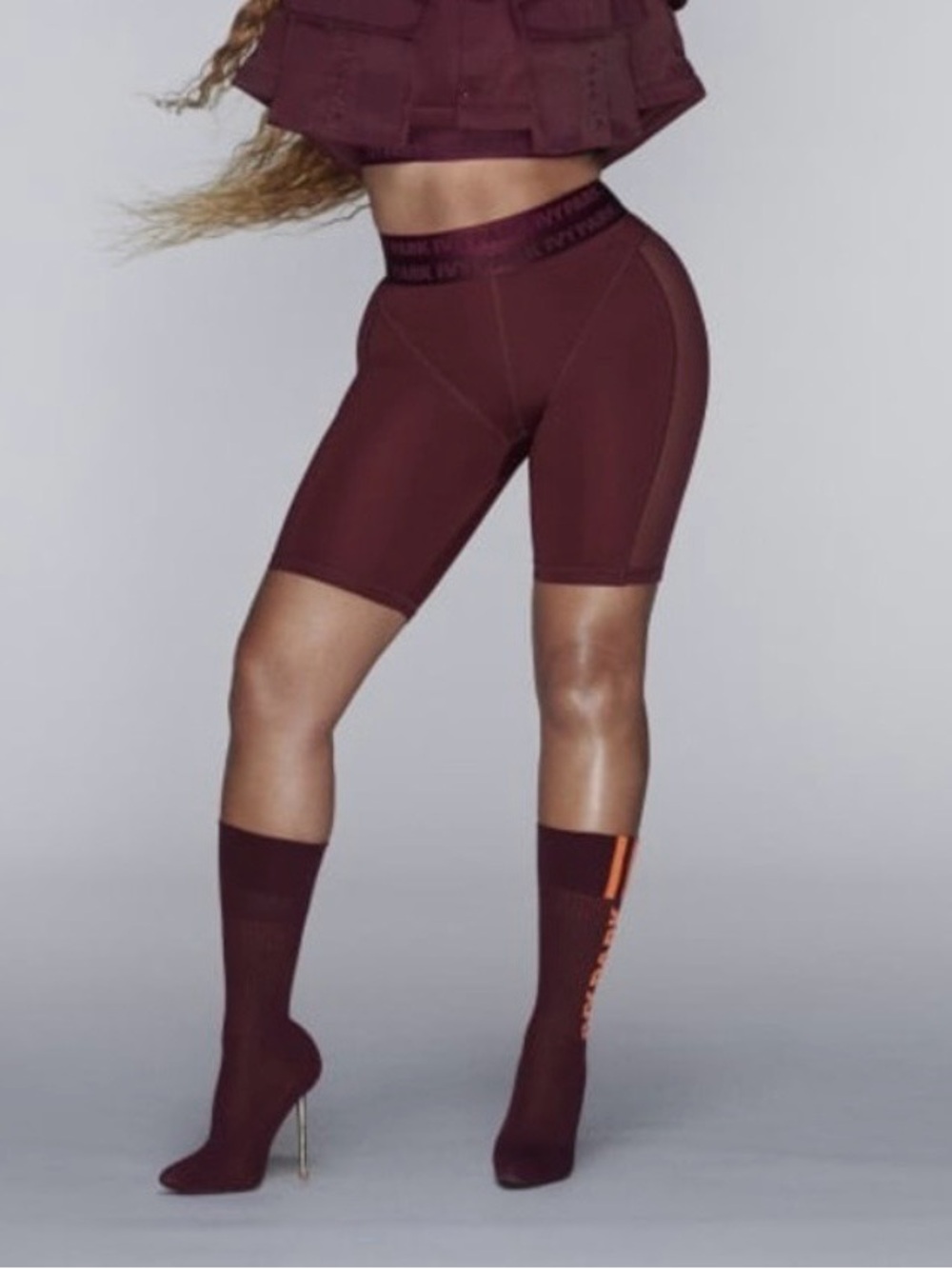 IVY PARK Adidas x Ivy Park Biker Shorts AND Soccer Jersey Complete Set!